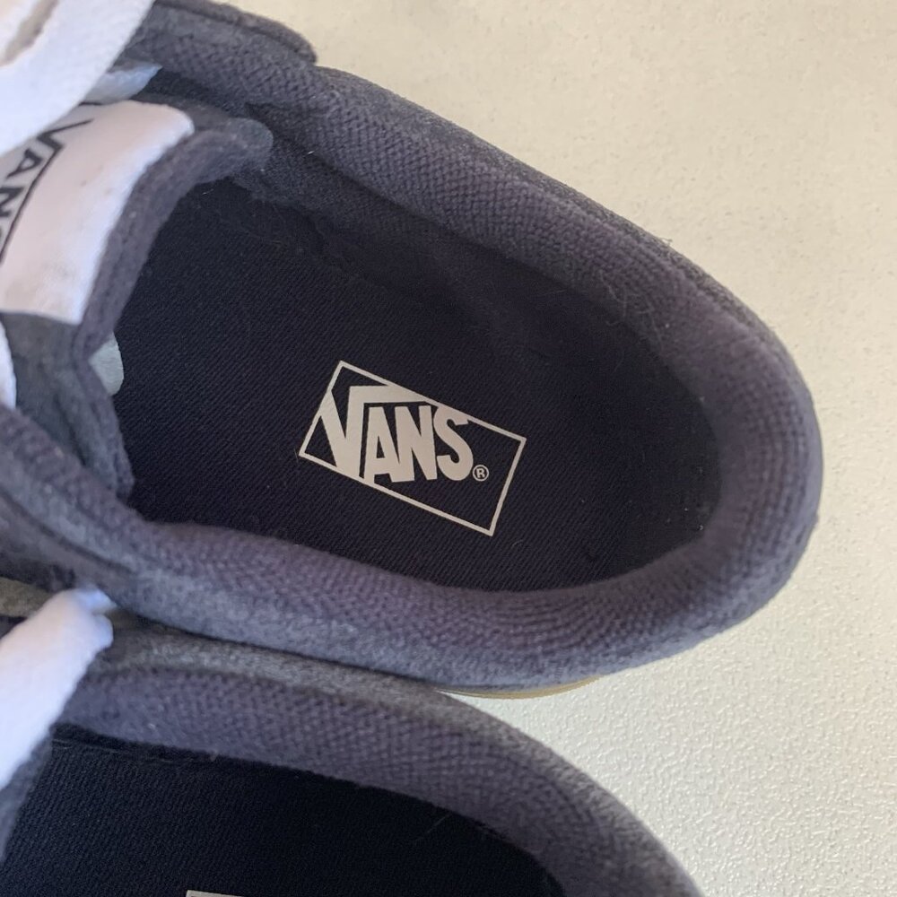 Vans Club Old Skool Shoes Kids 6 Navy White Lace Up Skater Sneaker Summer - Picture 3 of 12